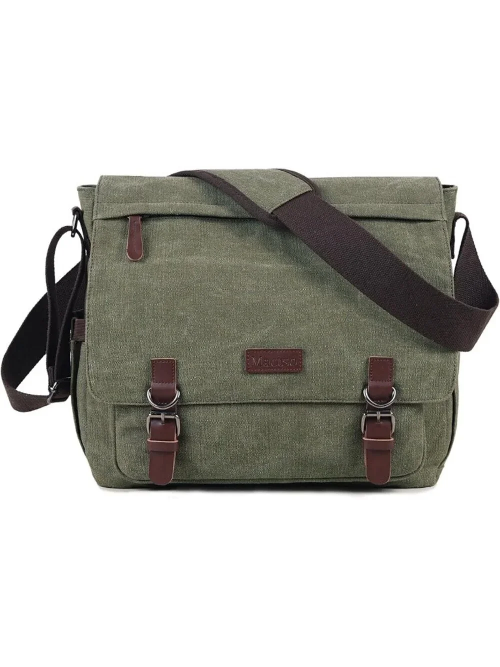 Vintage Canvas Messenger Bag for 15.6